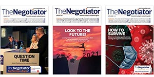 The Negotiator Magazine and Propertydrum covers image