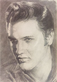 Elvis portrait image