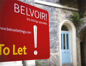 Belvoir To Let board image