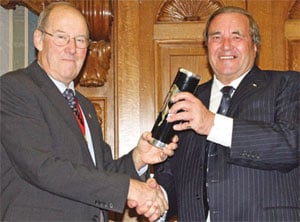 Clive Emson receiving Kent Invicta Award image