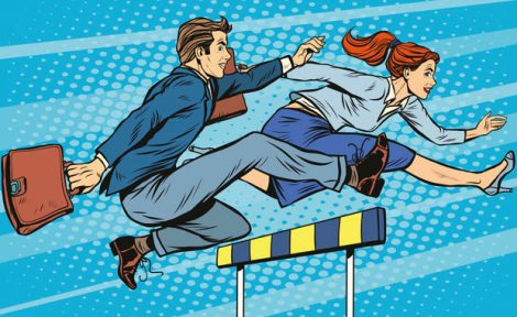 Jumping hurdles image