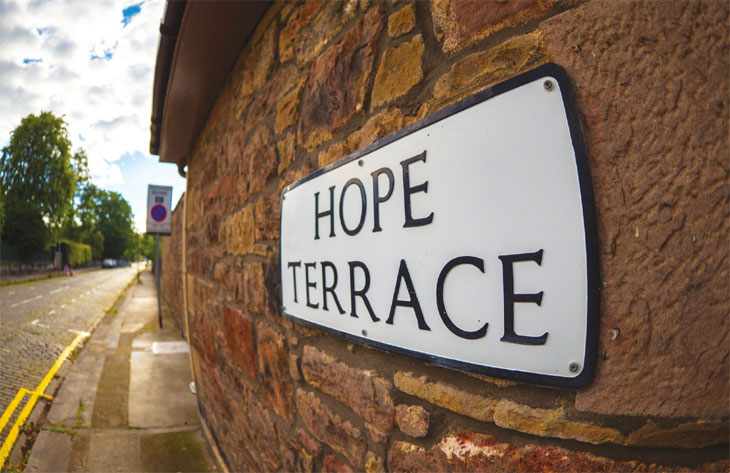 Hope Terrace street sign image
