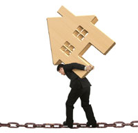 Moving house over chain image