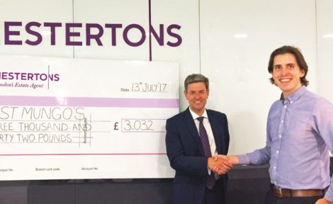 Chestertons charity cheque image