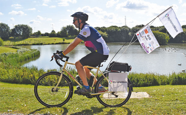 Rob Gurney charity cycle ride image