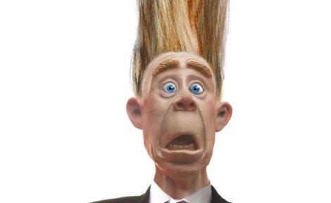 Agent with hair on end image