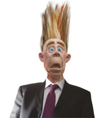 Agent with hair on end image online estate agents 