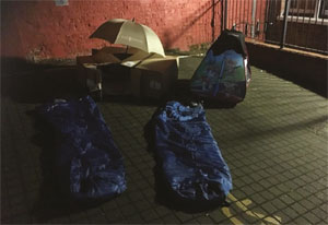 Fine & Country Bedford sleep out image