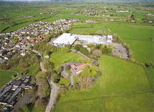 Bishops Road, Claverham, aerial image