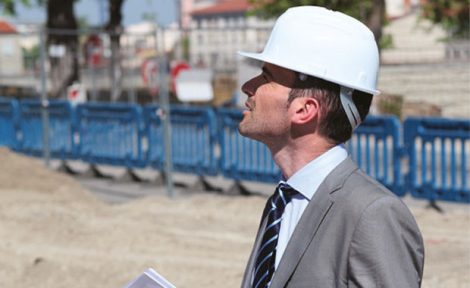 gent pitching to property developer image