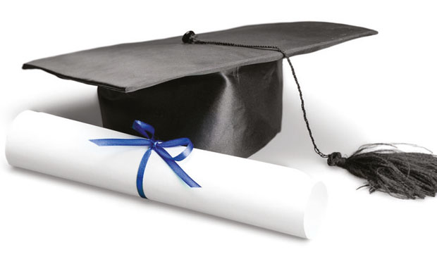 Graduate scroll & hat image