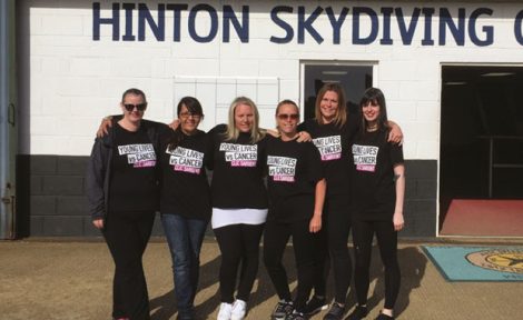 Sequence skydiving for charity image