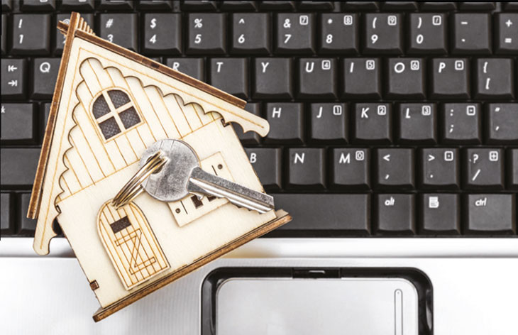 House on keyboard image