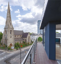 London rooftop home view image