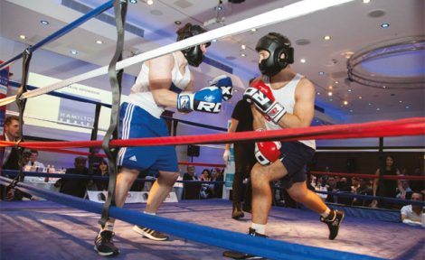 Rumble with the Agents charity boxing image