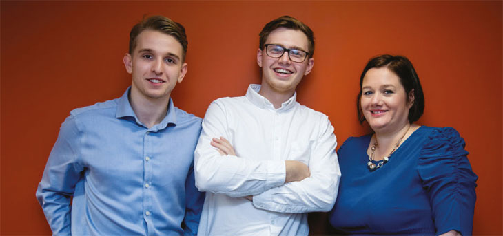 Dan Robinson, Freddy Hoare and Carla Bussey - LevelUP - image