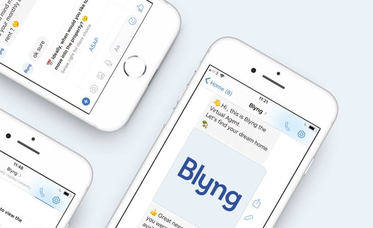 Blyng software on mobile device image