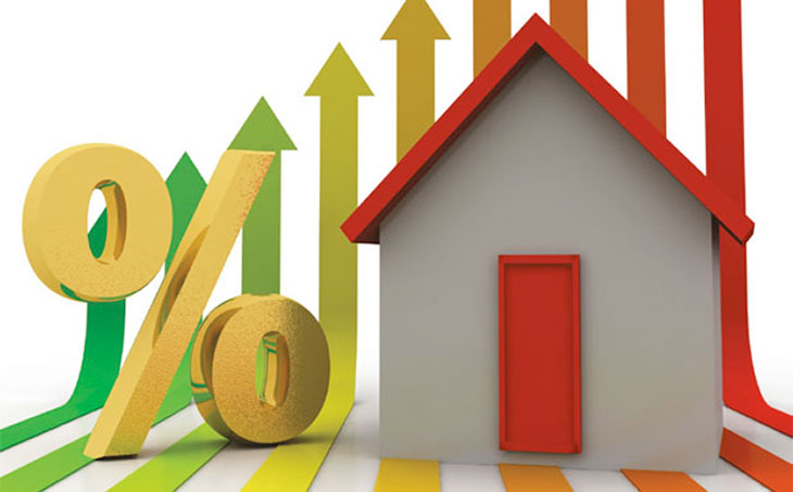 Percentage house price increase image