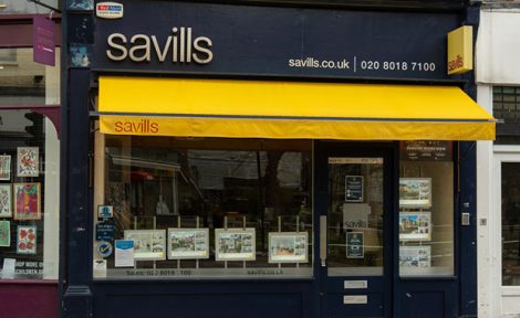 Savills branch shop front