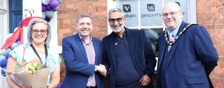 Sarah Day, Mayoress, Newport Pagnell, Neil Briggs, Inspiring Ventures, Bhavin Thakrar, Venture Residential, Paul Day, Mayor, Newport Pagnell