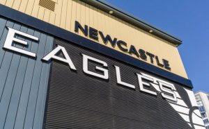 A picture of the Newcastle Eagles Stadium in Elswick.