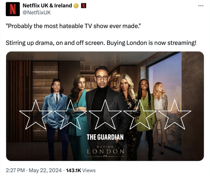 Netflix Buying London ad.