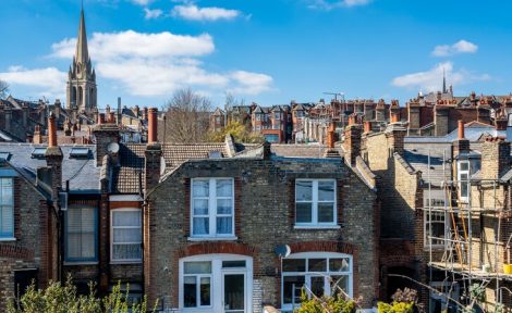 Houses and flats in Mussel Hill, Haringey.