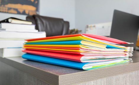Pile of legal documents