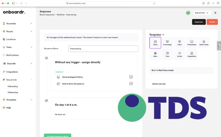 Rental deposit automation