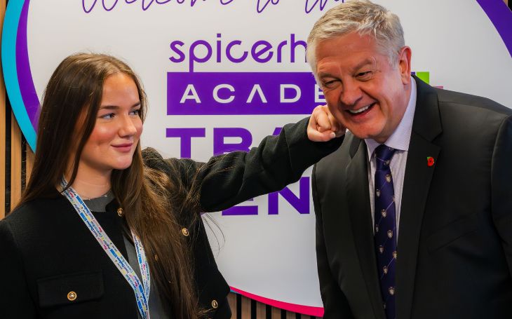 Spicerhaart graduate caitlin and paul smith