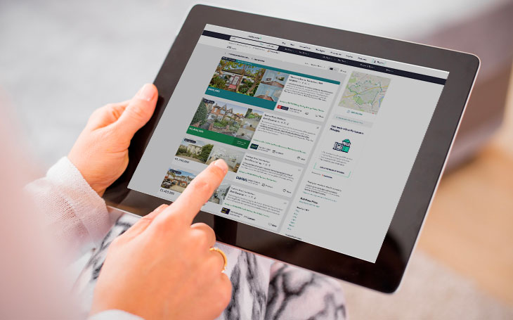 home searsch on an ipad