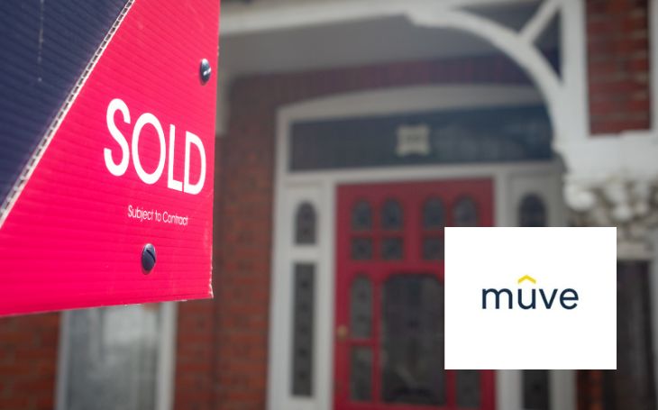 Sold sign and muve conveyancing logo
