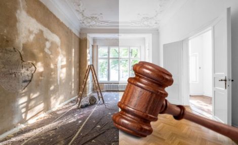Before and after property refurbishment at auction