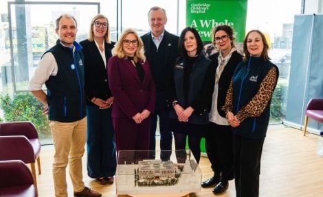 Cheffins and ACT team at Cambridge Childrens Hospital