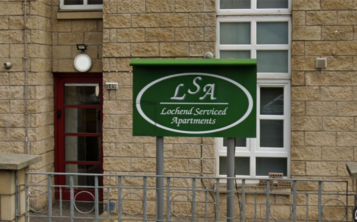 serviced apartment complex in Lochend landlord