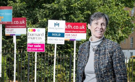 UK property market update - for sale signs Kate Faulkner