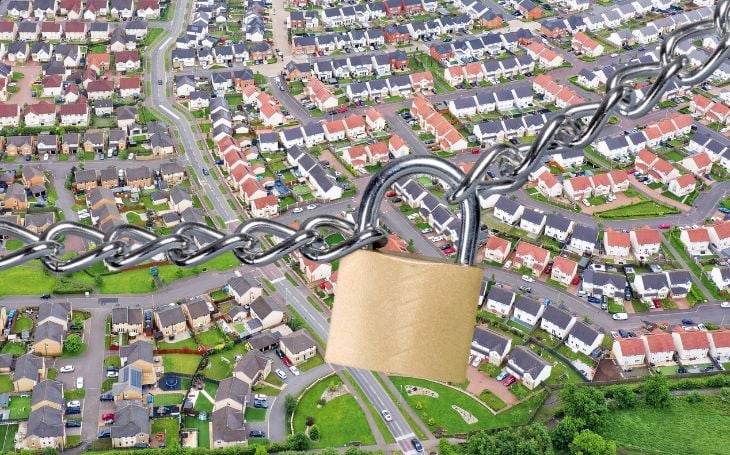 Property market potential padlock