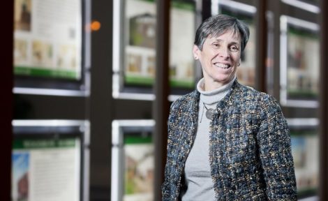 Estate agent window - property listings Kate