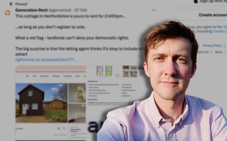 Letting advert sparks voting rights row