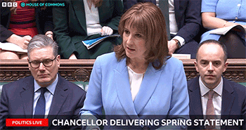 Chancellor speaking in House of Commons