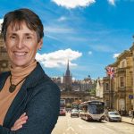 Kate Faulkner and Edinburgh street