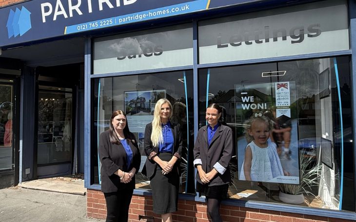 From left - senior property management consultant Nicola Hall, managing director Charlotte Partridge, property manager Sarah Bannister - Partridge Homes