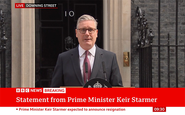 Starmer resigns