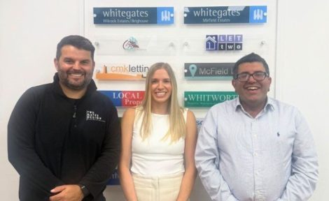 Whitegates Huddersfield team with Harvey & Ryall Estate Agency team