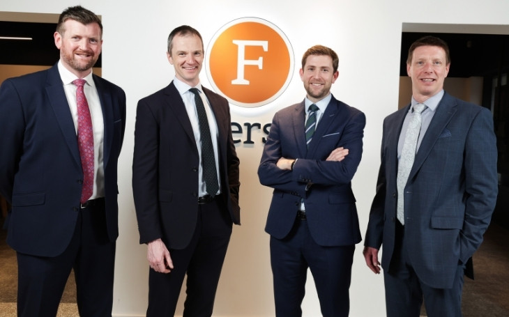 Fetherstons team operates fine and country NI - l-r - Geoff Thompson Will Miscampbell Mike Fetherston Jonathan Steen
