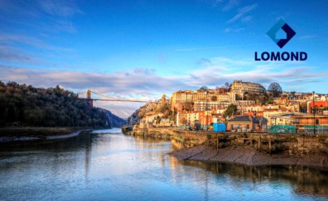 Lomond logo Bristol river landscape