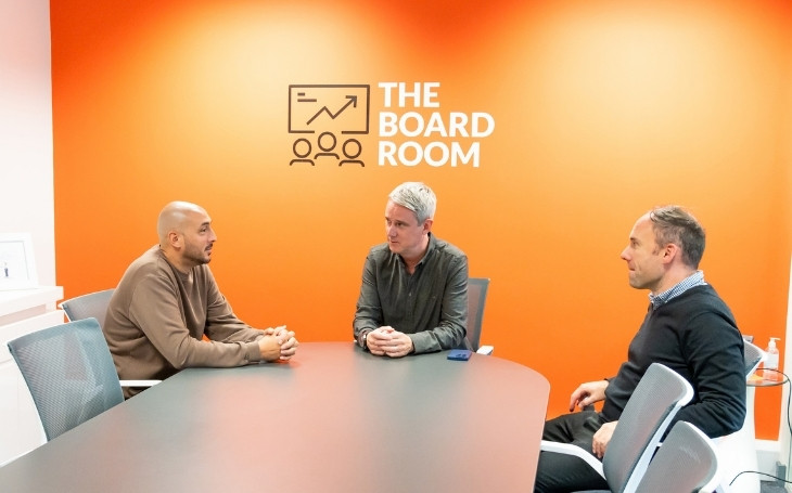 Veco Software - Board Room - L-R - Duwayne Lake, Richard Murray and Chris Shaw.