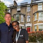Jonathan Brandling-Harris_Director of House Collective with charity reps outside property