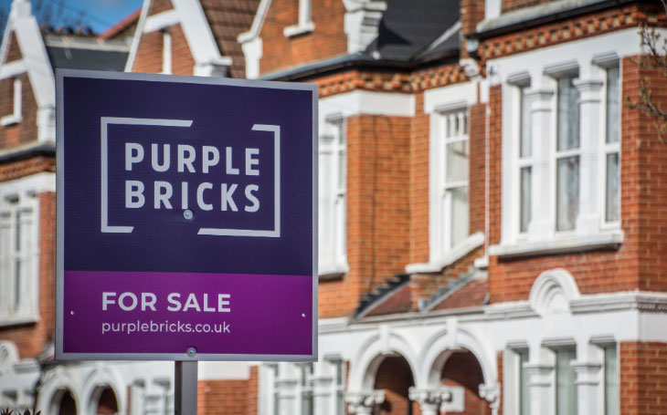 Purplebricks signboard