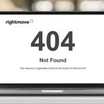 Rightmove 404 error page not found